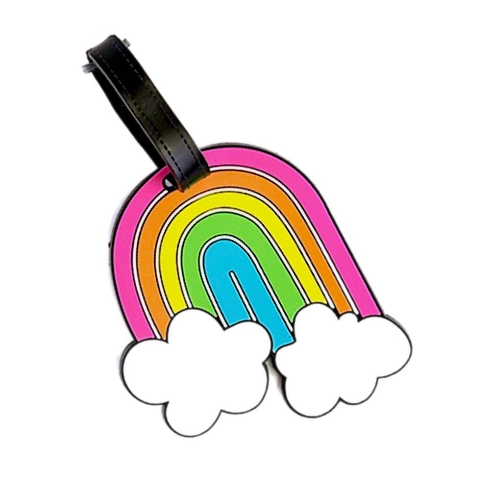RAINBOW BACKPACK / LUGGAGE TAG NWT - Picture 2 of 5